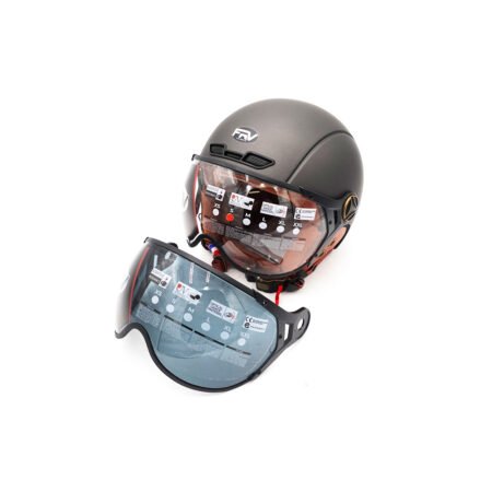 Casque JET Gris graphite Mat (taille XS à XXL) (L)
