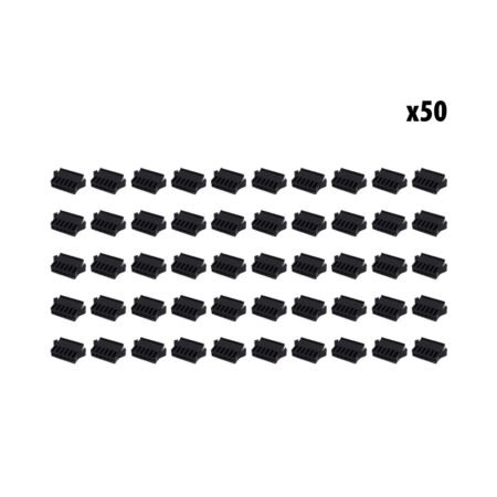 Connecteur SM 6 pins male x50 pcs