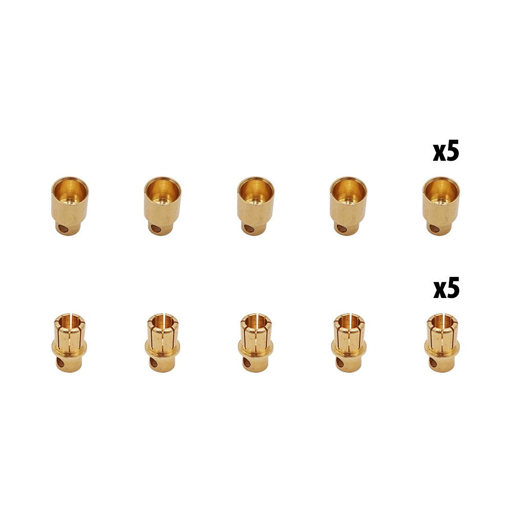Connecteurs banane 8mm x10 pcs (5 male + 5 femelles)