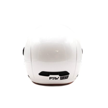 Casque JET blanc brillant (taille XS à XXL) (XXL)