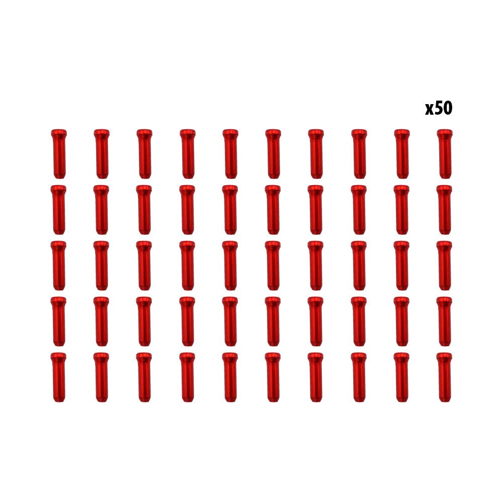 Arrets de cables rouge x50 pcs