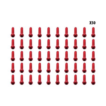 Arrets de cables rouge x50 pcs
