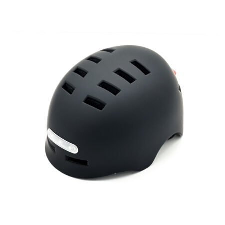 Casque trottinette noir avec LED (L)