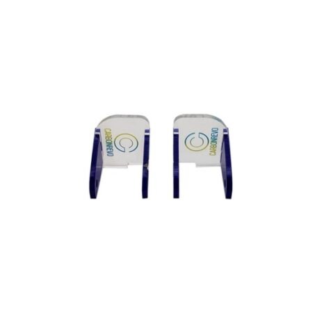 CARBON REVO CACHE POUR LED AVANT BLUE - 1 PAIRE - DUALTRON RAPTOR/1/2/ULTRA
