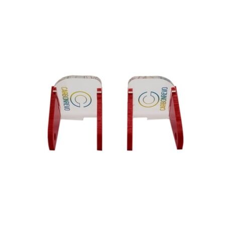 CARBON REVO CACHE POUR LED AVANT ROUGE - 1 PAIRE - DUALTRON RAPTOR/1/2/ULTRA