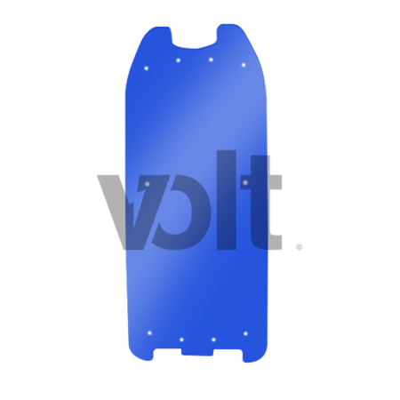 CARBON REVO DOUBLURE DE DECK 3MM BLEU TRANSLUCIDE - DUALTRON 2