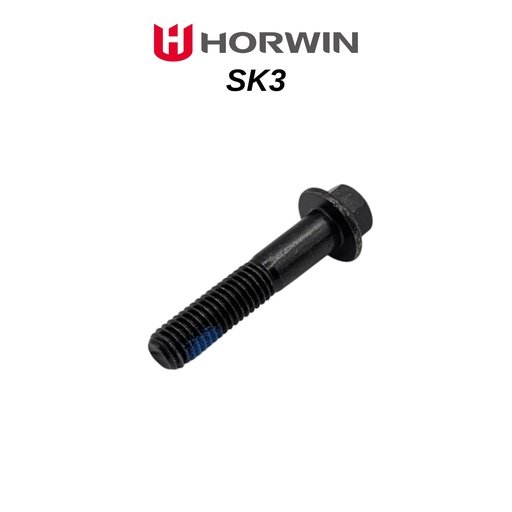 SK3 | Boulon tête hexagonale avec bride M8*40 noir + enduit