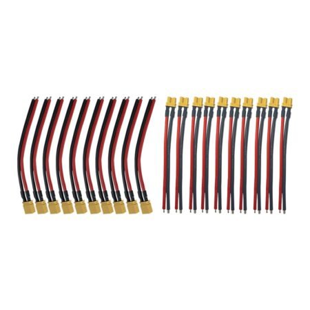 Pack Prises XT30 Avec Cables X10 males + X10 femelles