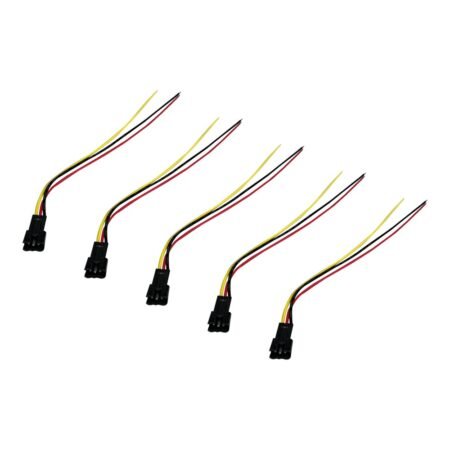 Prise JST 3 pin avec câble mâle x5