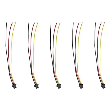 Prise JST 3 pin avec câble femelle x5